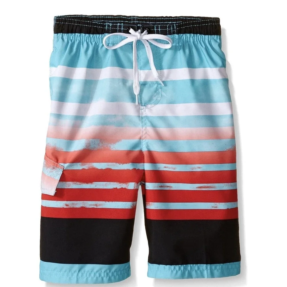 Kanu Surf Boys' Reflection Quick Dry UPF 50+ Beach Swim Trunk Medium 10/12 NWT